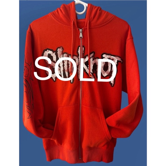Hot Topic Other - Slipknot Orange Hoodie. Size Small